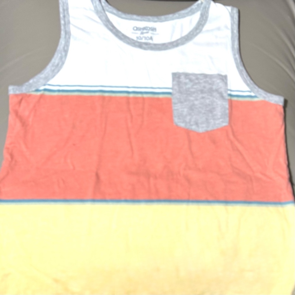 OshKosh B'gosh Yellow and Orange Tank Top Sleeveless Casual
